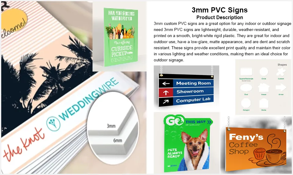 3mm PVC Signs