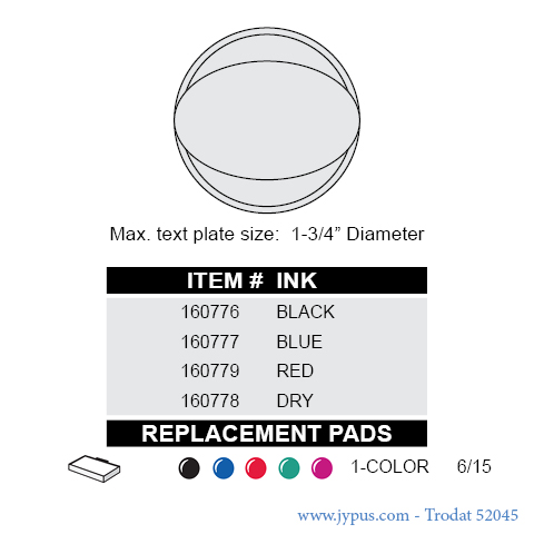 Customized 52045
Self Inking Stamp