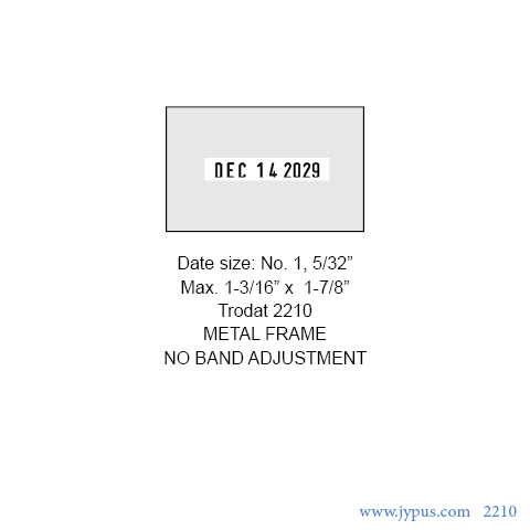 Customized Classic Text Date Stamp 2210