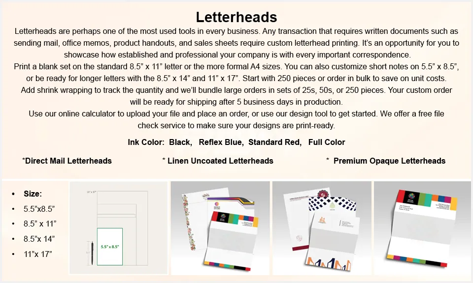 Letterheads
