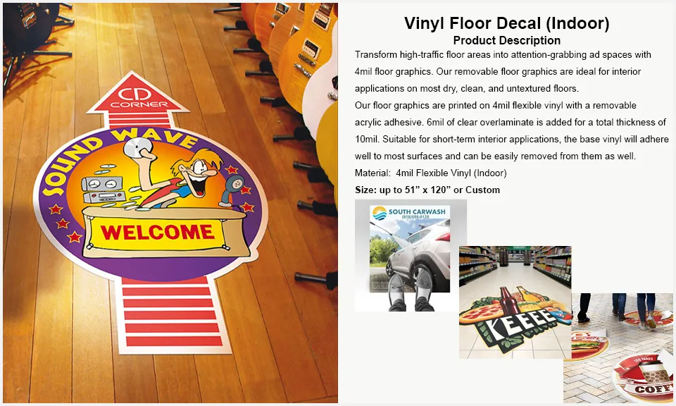 Vinyl Floor Decal (Indoor)