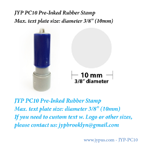 Customized JYP Pre Inked Stamp PC10