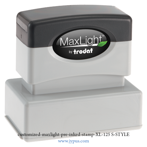Customized Maxlight Pre Inked Stamp 125 S Style