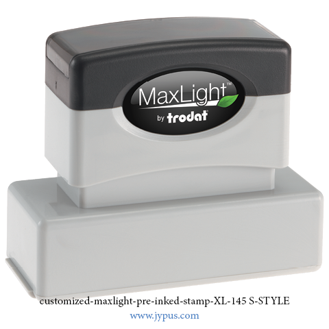 Customized Maxlight Pre Inked Stamp 145 S Style