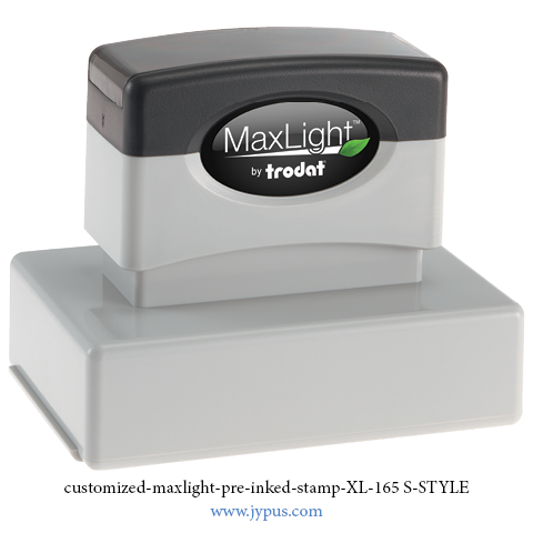 Customized Maxlight Pre Inked Stamp 165 S Style