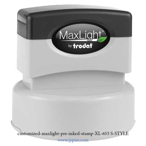 Customized Maxlight Pre Inked Stamp 655 S Style