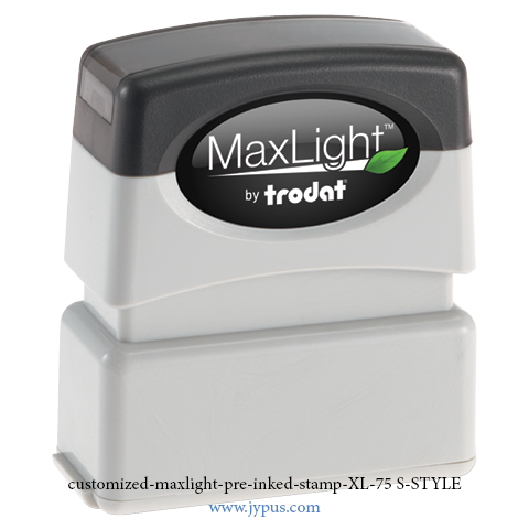 Customized Maxlight Pre Inked Stamp 75 S Style