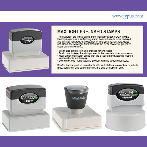 image of Max Light Pre-Inked Stamp