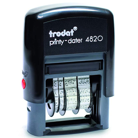 Customized Self Inking Date Stamp 4820
