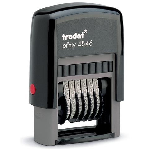 Customized Self Inking Number Stamp 4846