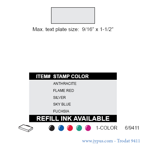 Customized Trodat Mobile Printy Text Stamp 9411