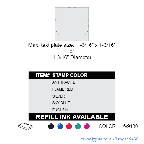 Customized Trodat Mobile Printy Text Stamp 9430