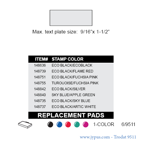 Customized Trodat Pocket Printy Text Stamp 9511