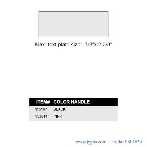 Customized Trodat PSI Text Stamp 1854
