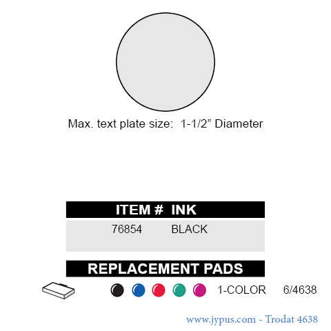 Customized Trodat Self Inking Text Stamp 4638