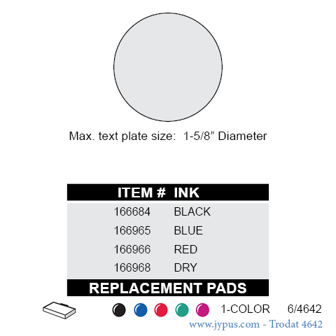 Customized Trodat Self Inking Text Stamp 4642
